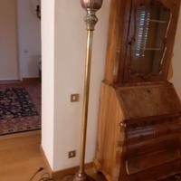 lampada da terra in ottone e rame 
