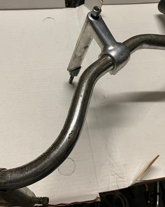 Manubrio bici da strada anni '60, leve freno, pipa