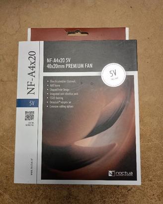 VENTOLA NOCTUA NF-A4x20 5V - 40x20 mm SILENZIOSA