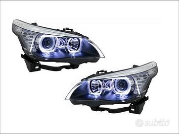 Fari  Angel Eyes DRL  BMW 5 E60 E61  LCI