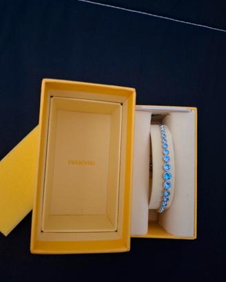 Bracciale Swarovski Tennis Emily - Azzurro/Acquama