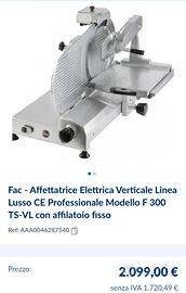 affettatrice professionale usata o stato