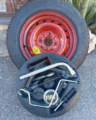 ruota di scorta con kit completo universale 