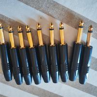 connettori jack mono gold 6,5 mm basso/chitarra