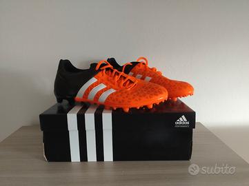 Adidas Ace Leather 15.3 Nere e Arancioni (42.5)