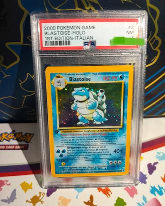 blastoise 1°ed italiano set base PSA 7
