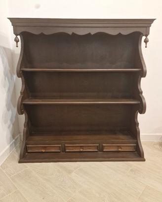 Mobile in legno con cassetti e scaffali