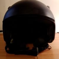Casco per moto integrale nero+ sotto casco 