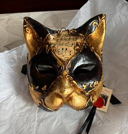 Maschera Gatto cartapesta Atelier Lago Molin Venez