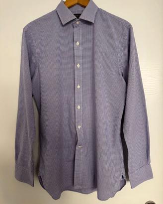 Camicia Polo Ralph Lauren Slim Fit - Viola a Quadr