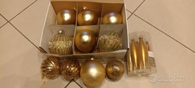 Set palline natalizie colore oro