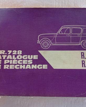 Renault 4 R4 R1123 R2104 Catalogo Ricambi original