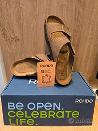Sandali/ciabatte/pantofole Rohde in pelle TG.43