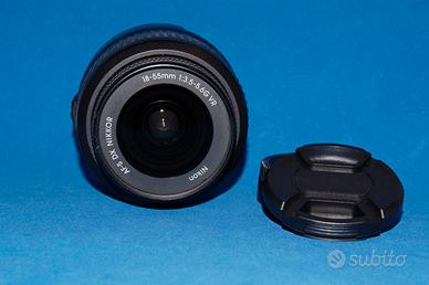 Nikon AF-S DX 18-55 mm f 3.5-5.6 G VR, tappi