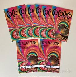 Flyer biglietto discoteca Cocoricò disco anni 90