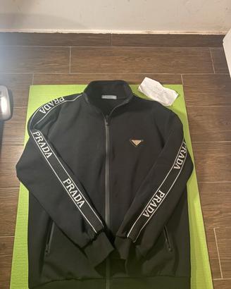 Giacca Felpa Prada Nera Taglia M Uomo