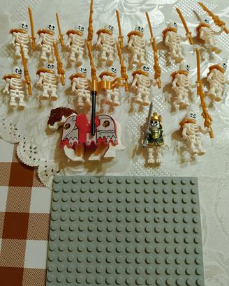 16 minifigur compatibili lego scheletri guerrieri 