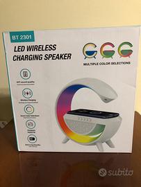 lampada, 4in1 speaker, caricatore, sveglia