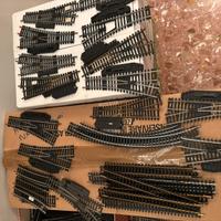 Treni binari 4 scambi 2 destra e 2 sinistra scala