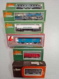 Piccolo lotto vagoni trenino Lima HO.