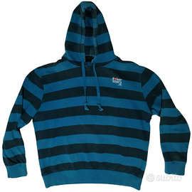 FELPA CON CAPPUCCIO POKERSTARS XXL NERO BLU GRANDE