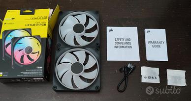 CORSAIR iCUE LINK LX140-R RGB A PALE INVERTITE