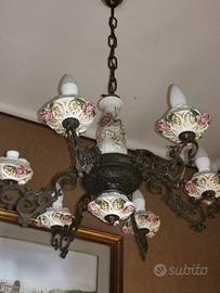 lampadario in ceramica