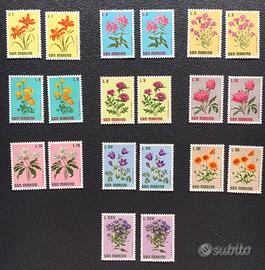 San Marino serie completa FIORI anno 1971