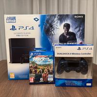PlayStation 4 1TB (1000GB) + 2 joystick + Farcry5