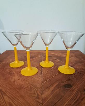 🍸 Set 4 Bicchieri Cocktail/Martini Vintage 