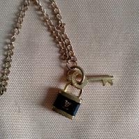 Vintage mini charm lucchetto e chiavetta  LV