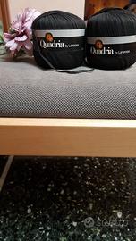 2 gomitoli fettuccia nera 