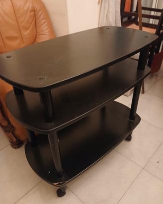 mobiletto legno nero