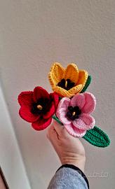 Fuori all'uncinetto -Tulipani all'uncinetto