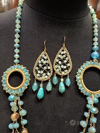 collana più orecchini 