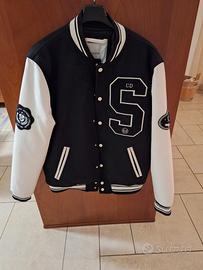 Bomber Bershka taglia M nero e bianco