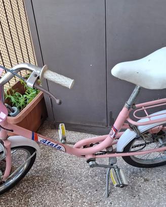 Bicicletta rosa bambina, ruote 16", ATALA, vintage