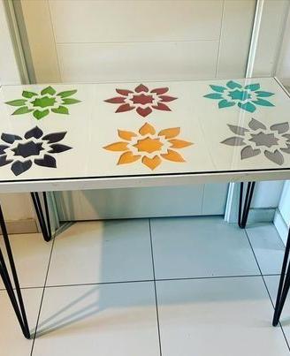 quadro consolle flower pop art