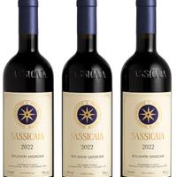 Sassicaia 2022 3 bottiglie