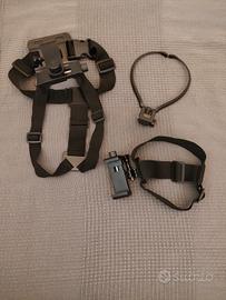 Imbracatura petto e fascia testa GoPro e telefono 