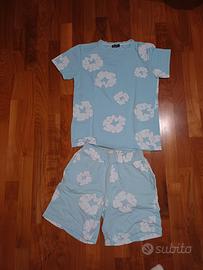 tuta corta denim tears