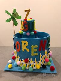 Torta caramelle festa scuola Lorenzo