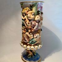 Capodimonte Vaso Grande in Porcellana