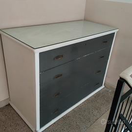Cassettiera con specchio habby Chic
