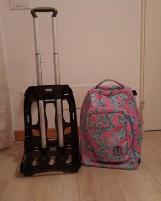 ZAINO SCUOLA INVICTA CON TROLLEY REMOVIBILE