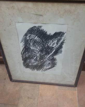 quadro disegno o littografia ennio morlotti