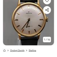 Orologio Stellina ZENITH ANNI 60 ORO