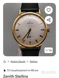 Orologio Stellina ZENITH ANNI 60 ORO