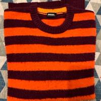 DIESEL KNITWEAR maglione righe L