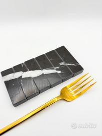 Set Poggiaposate in marmo